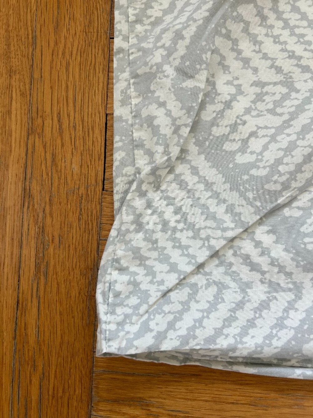 West Elm Grey and White Euro Shams (2) - Picture 3 of 4